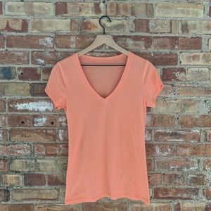 Pretty Peach V-Neck
